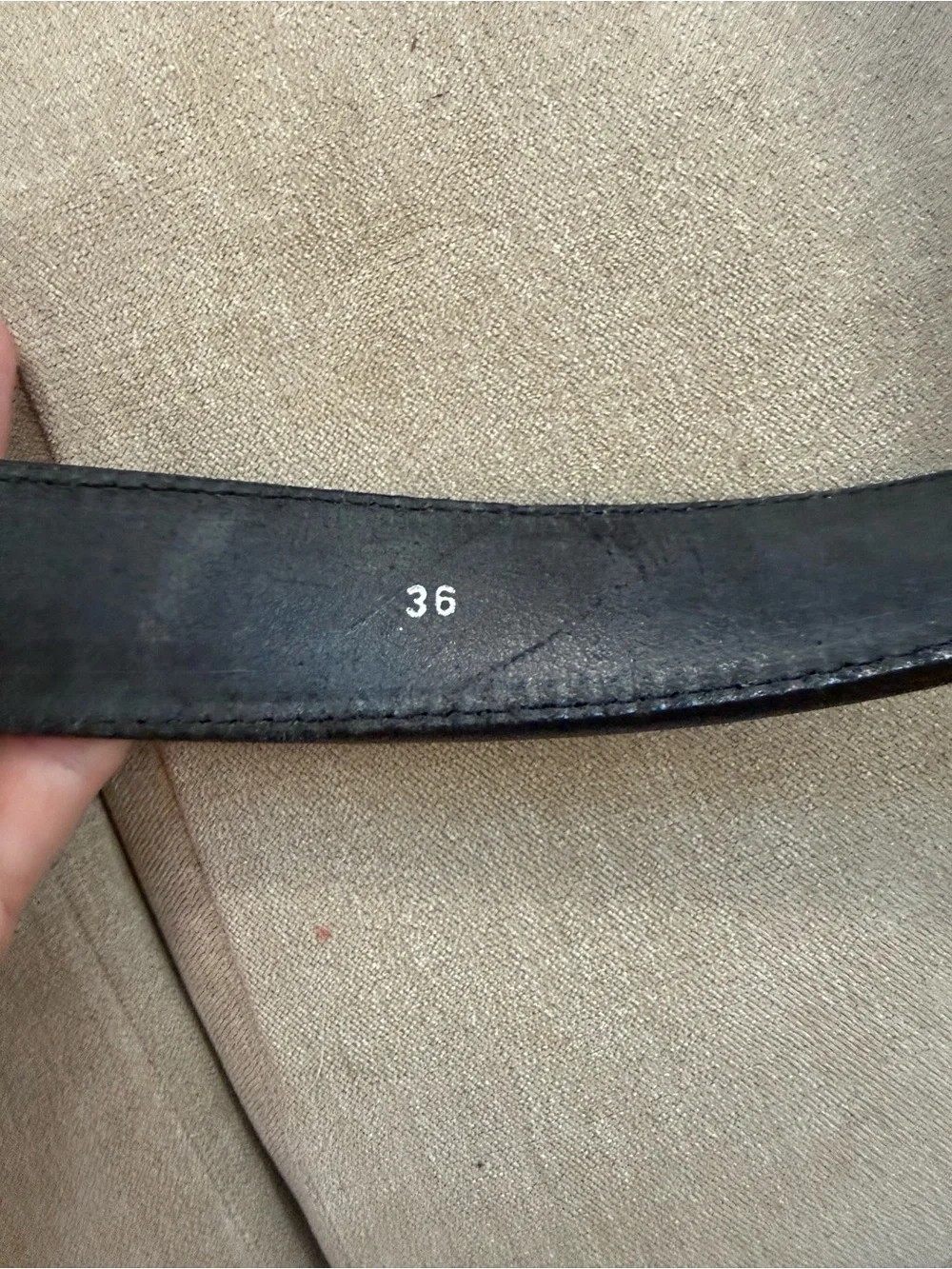 Bullhide Belts Black Full Grain Leather Casual Work Belt – Made in USA – Size 36